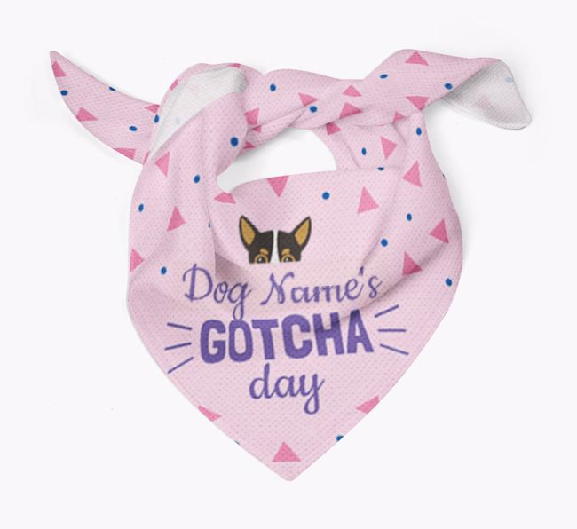 'Gotcha Day' - Personalised {breedFullName} Bandana